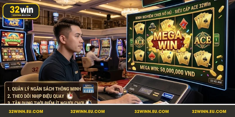Áp dụng kinh nghiệm chơi nổ hũ Siêu cấp ACE 32Win thắng lớn