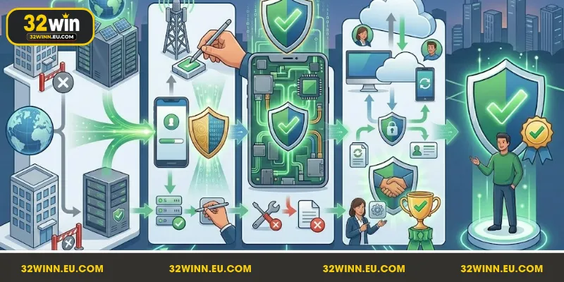Các lưu ý giúp tải ứng dụng 32Win an toàn và ổn định