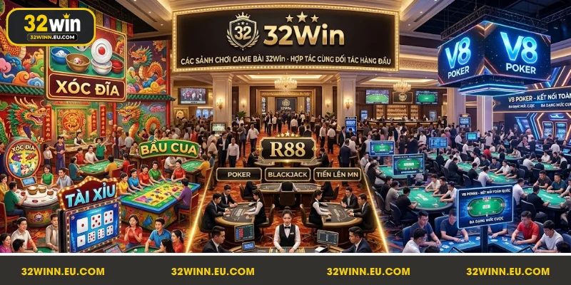 Các sảnh chơi game bài 32Win