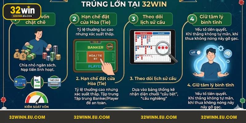 Chiến thuật chơi Baccarat bội thu