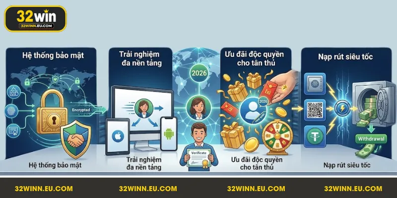 Những lý do nên đăng ký 32WIN trong năm 2026